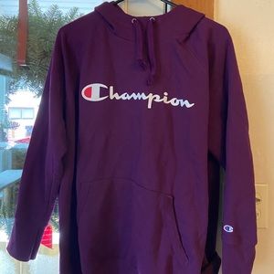 Purple Champion Sweatshirt with Hood